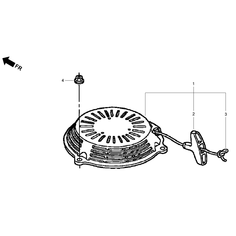 Recoil Starter Assembly Honda GSV190LA-A3T