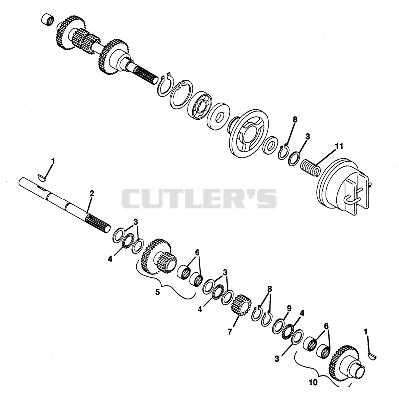 NUMBER TWO SHAFT - REVERSE CLUTCH