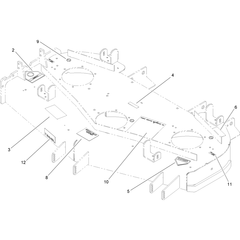 Deck Decal Assembly No 110-5551