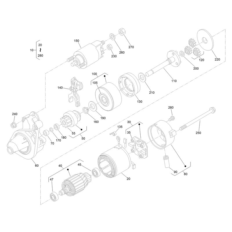 Starter Component Assembly