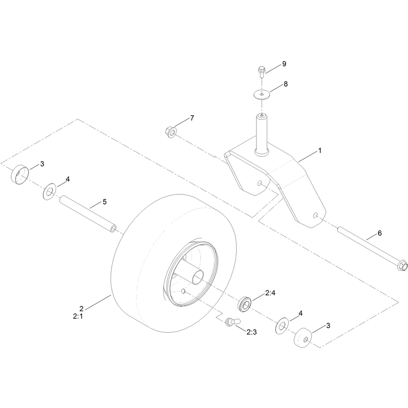 Tire and Caster Assembly