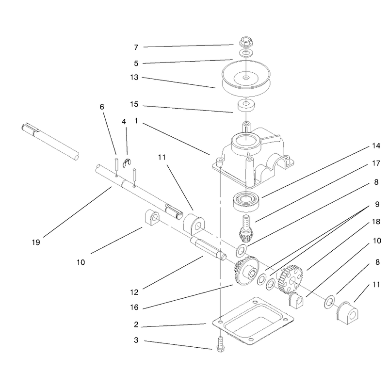Gear Case Assembly No 104-7593