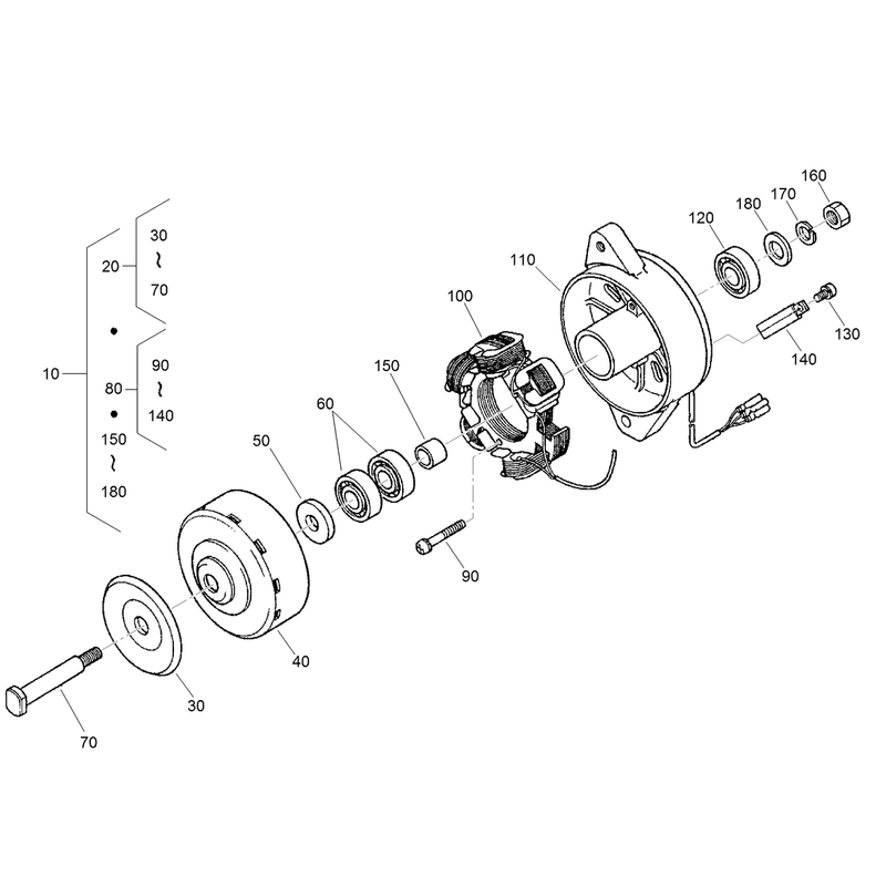 Dynamo Component Assembly No 100-2168