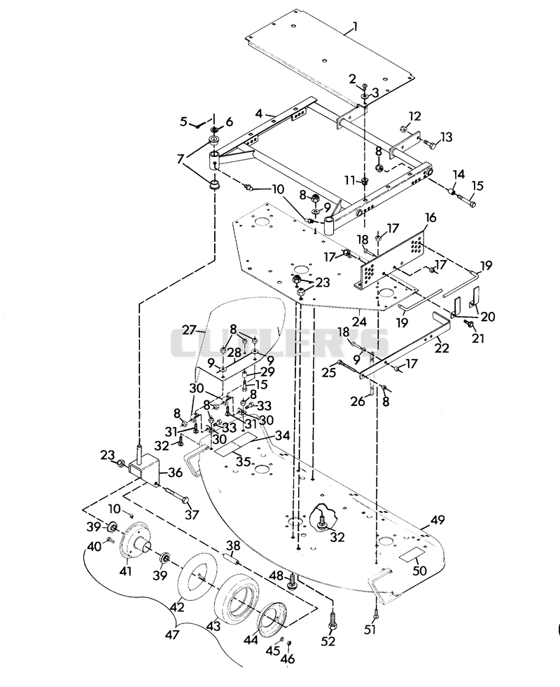 MOWER FRAME