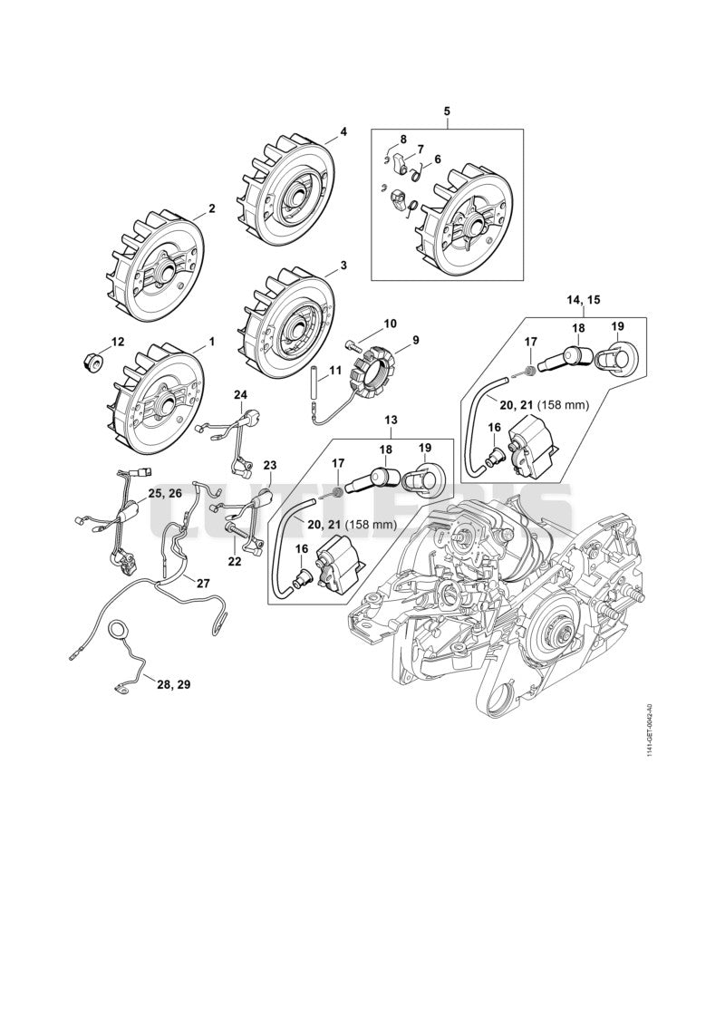 Ignition system, Wiring harness