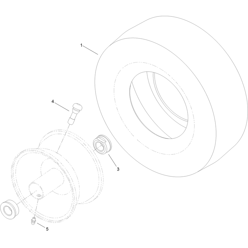 13 Inch Wheel and Tire Assembly No. 119-3473