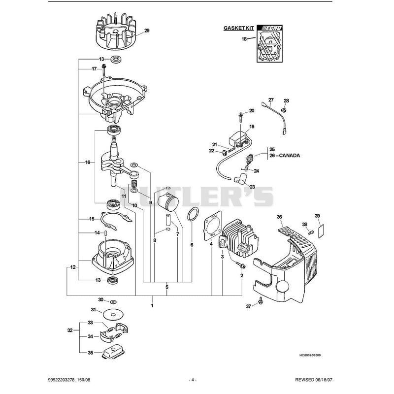 Engine, Short Block, Ignition, Clutch, Cylinder Cover