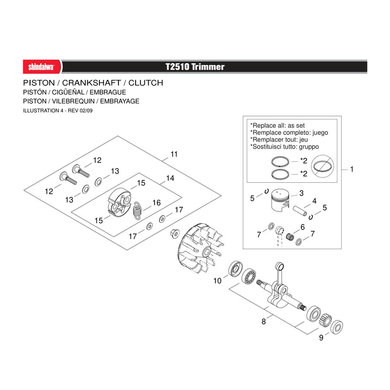 PISTON / CRANKSHAFT / CLUTCH