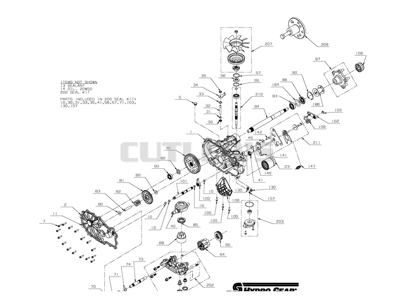 Transmission, LH - 04827900