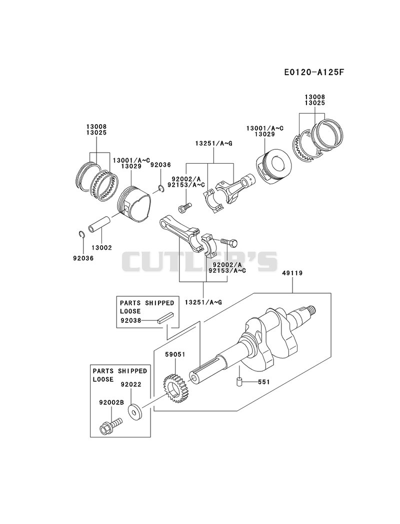 PISTON/CRANKSHAFT