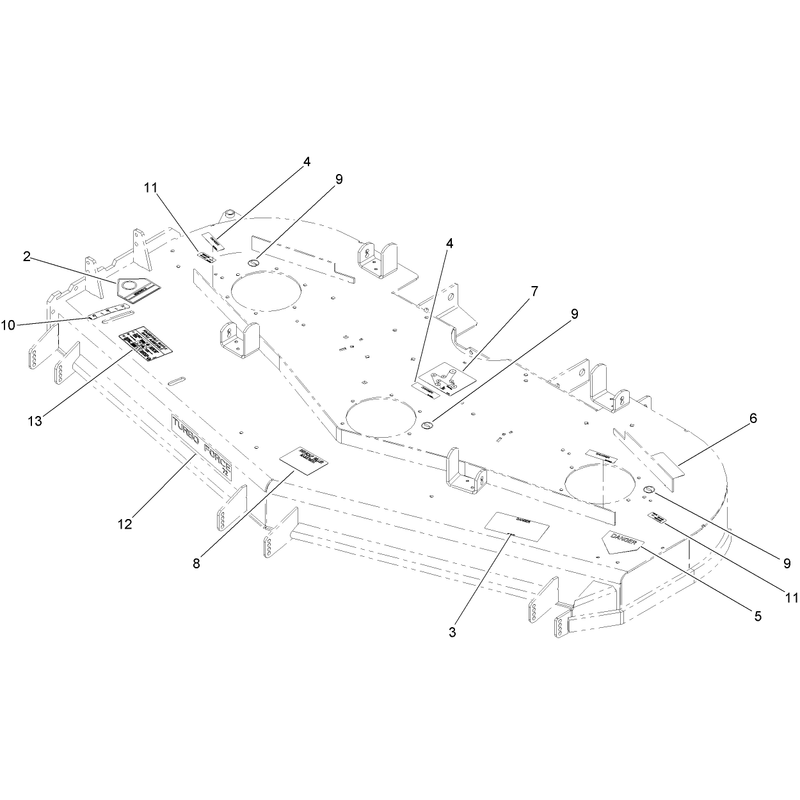 Deck Decal Assembly No 112-8359