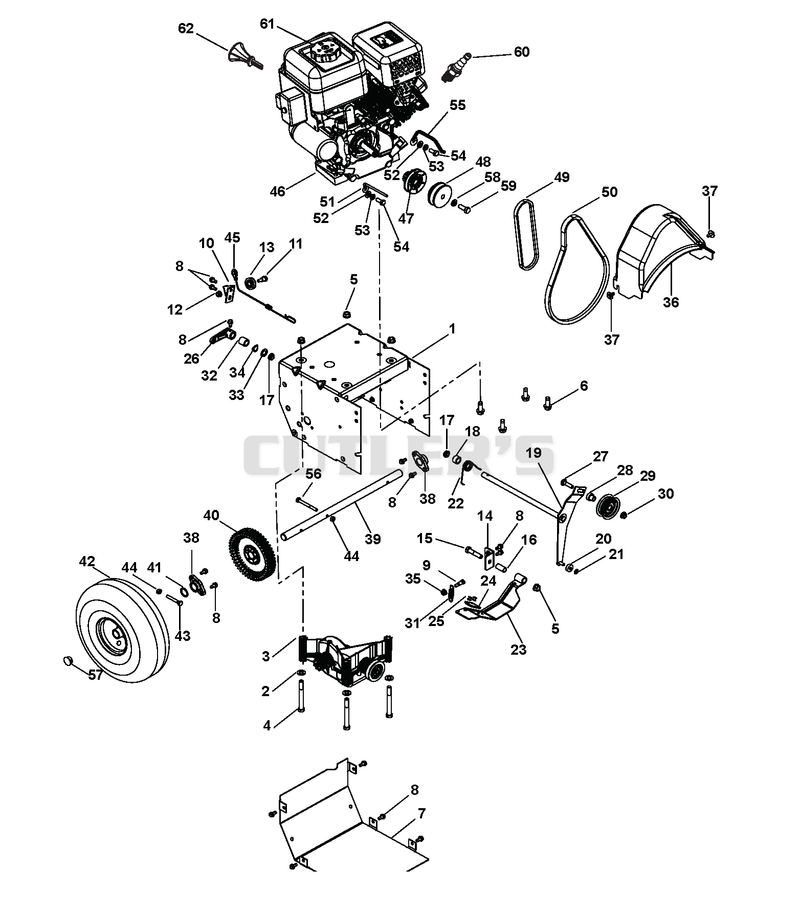 Engine and Belt Drive
