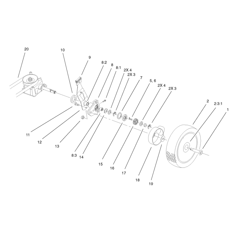 Gear Case and Wheel Assembly