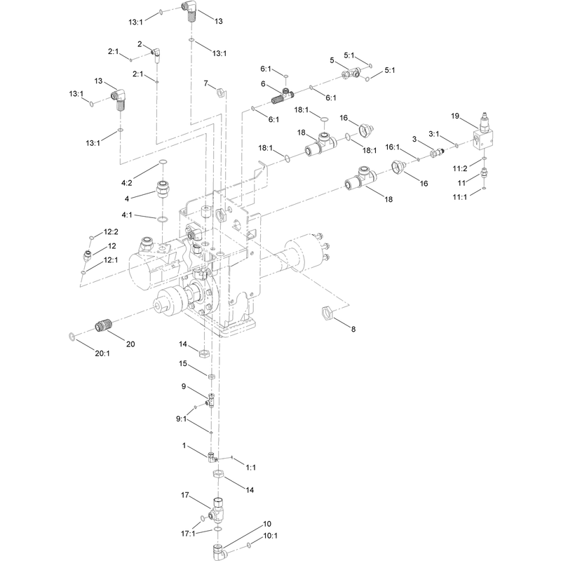 Rotary Hydraulic Fitting Assembly