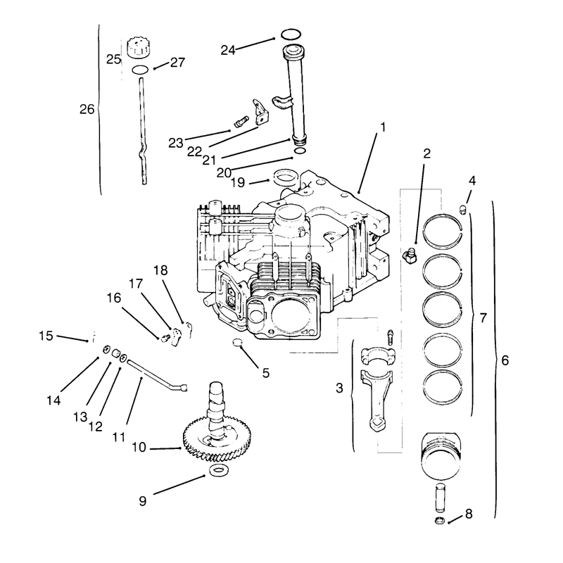 Crankcase Kohler Engine Cv16s-Ps61514