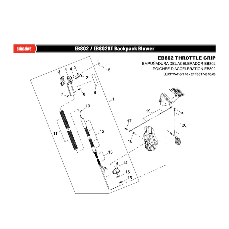 EB802 THROTTLE GRIP