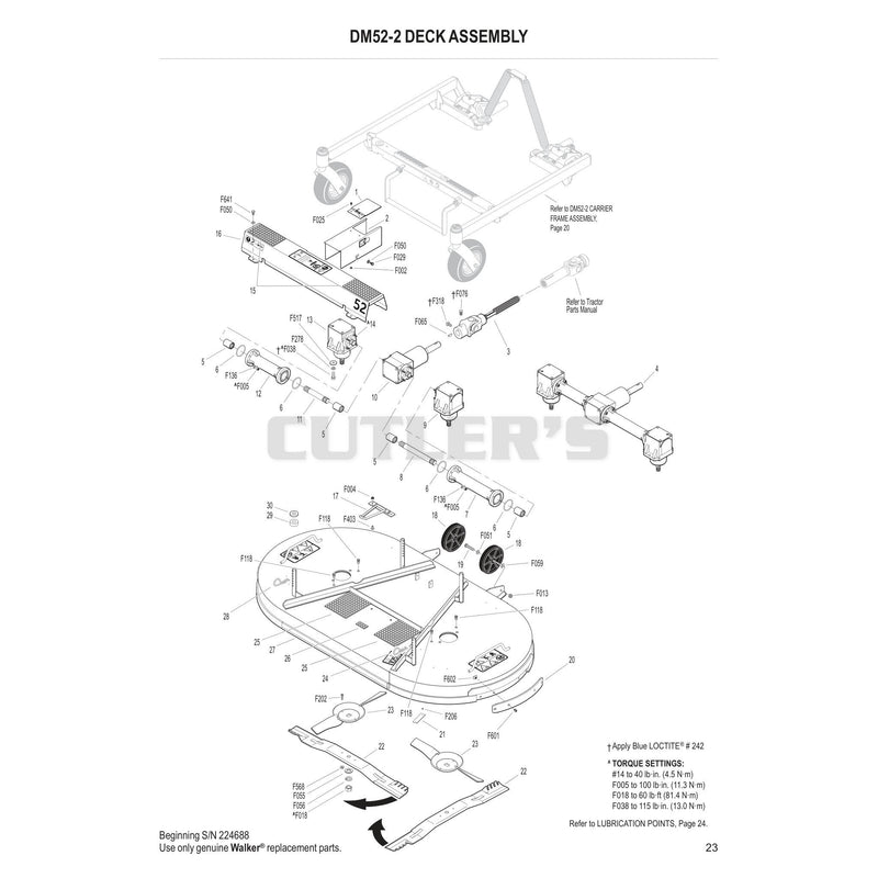 DM52-2 Deck Assembly
