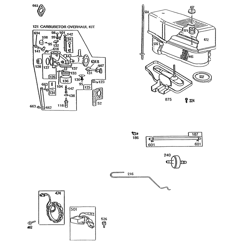 Engine Briggs And Stratton Model 281707-0226-01