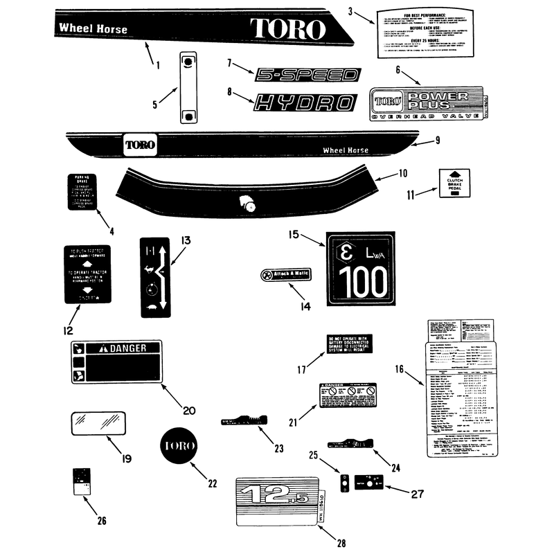 Decal & Miscellaneous Parts Assembly