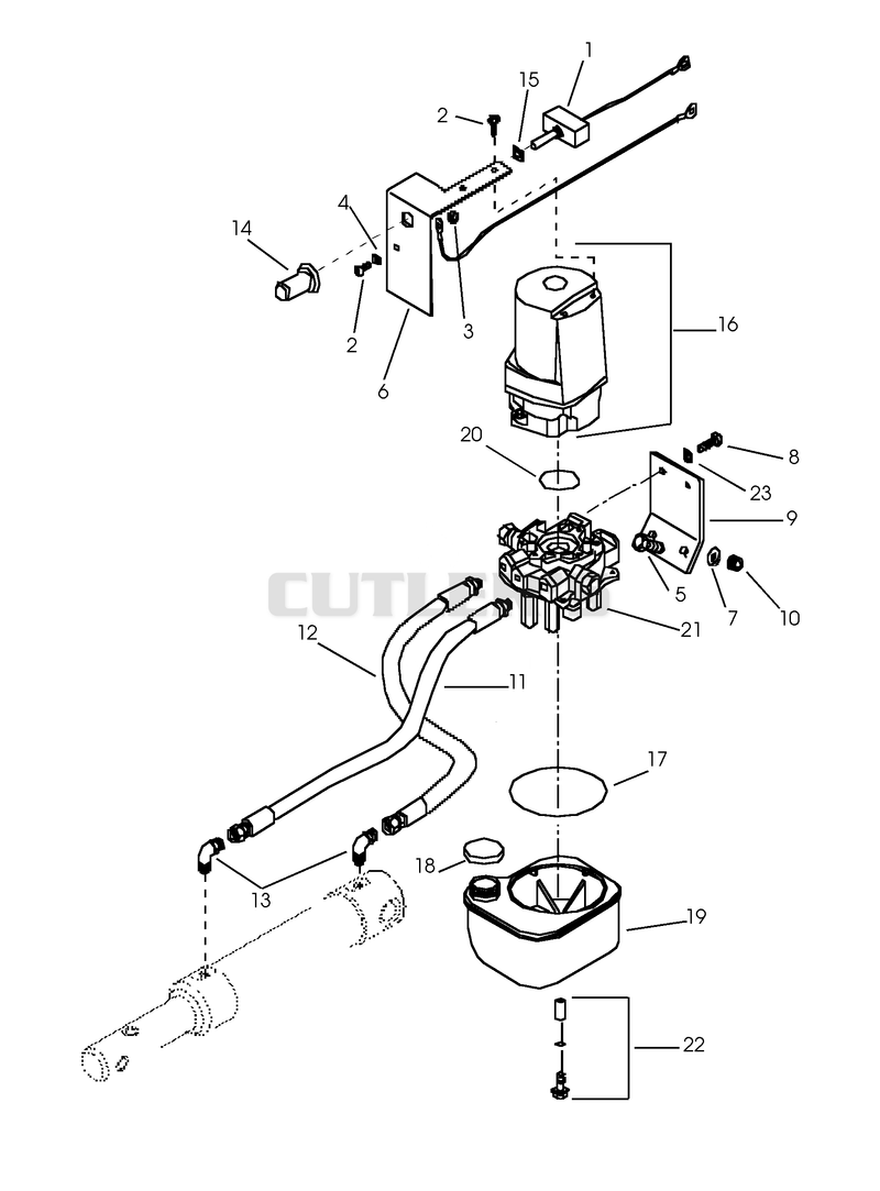 50" MOWER HYDRAULIC LIFT SYSTEM (PART 2)
