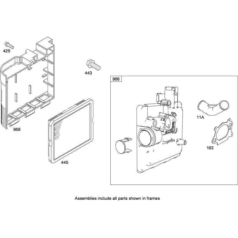 Air Cleaner Assembly Briggs and Stratton 126L02-0120-F1