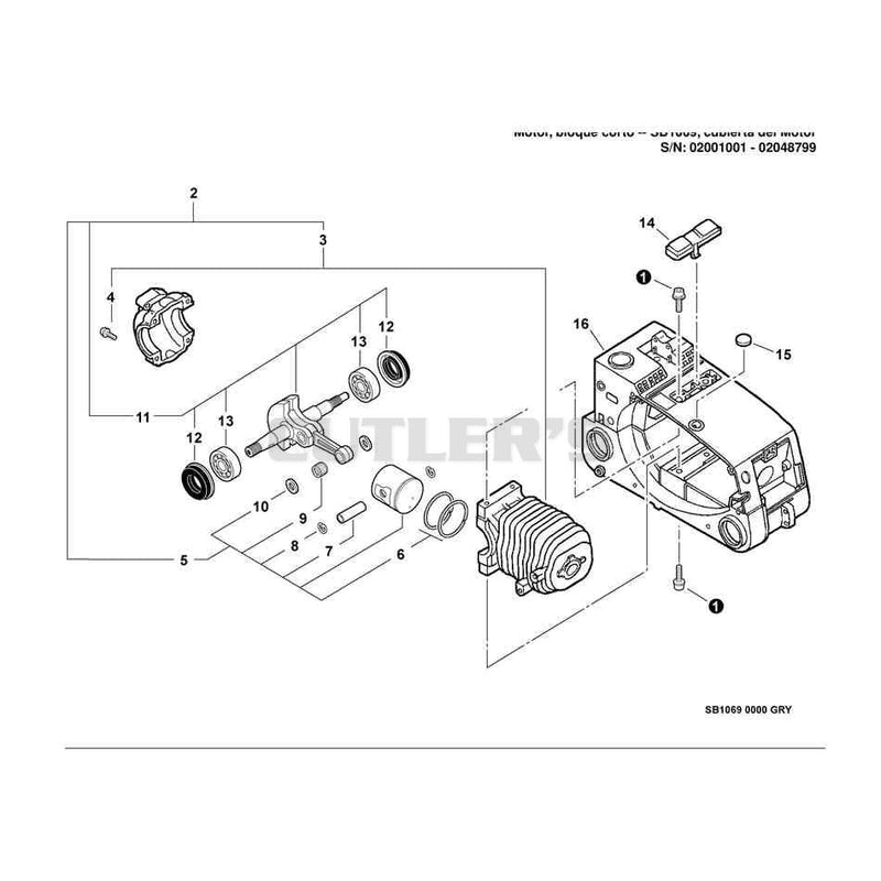 Engine, Short Block -- SB1069, Engine Cover