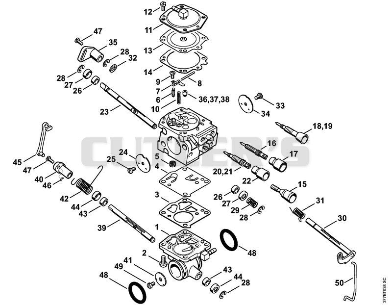 Carburetor WJ-114, WJ-130