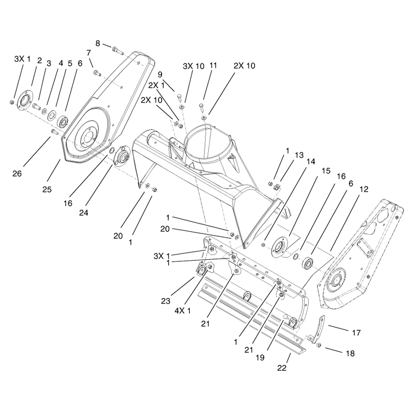 Housing And Side Plate Assembly