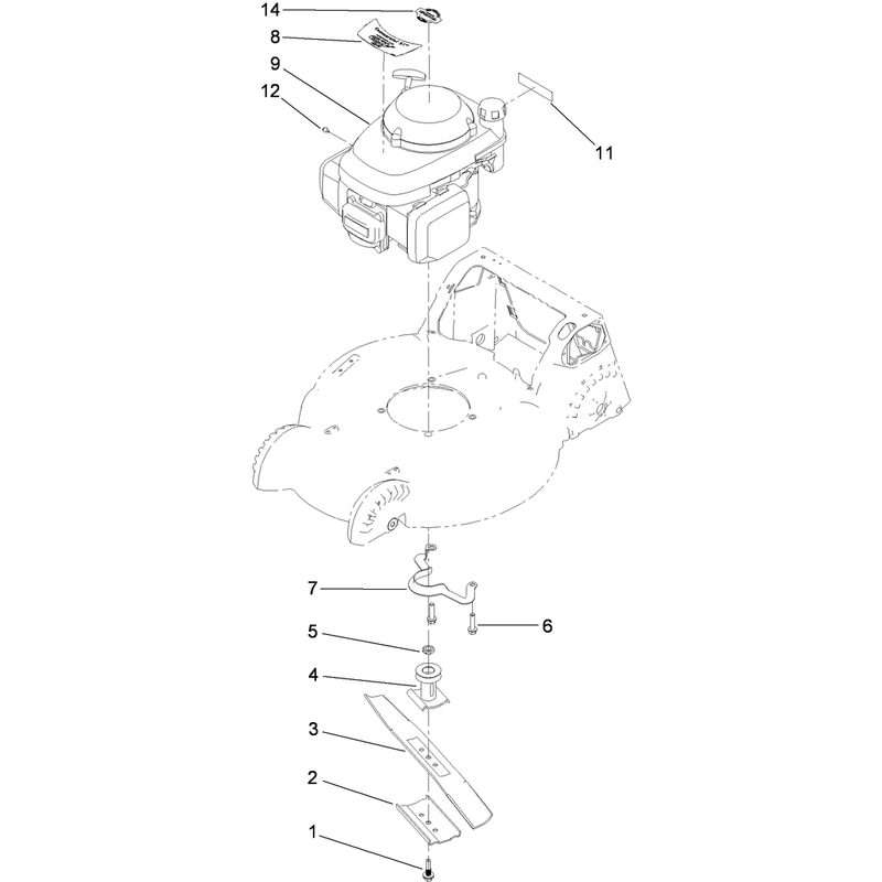 Engine and Blade Assembly