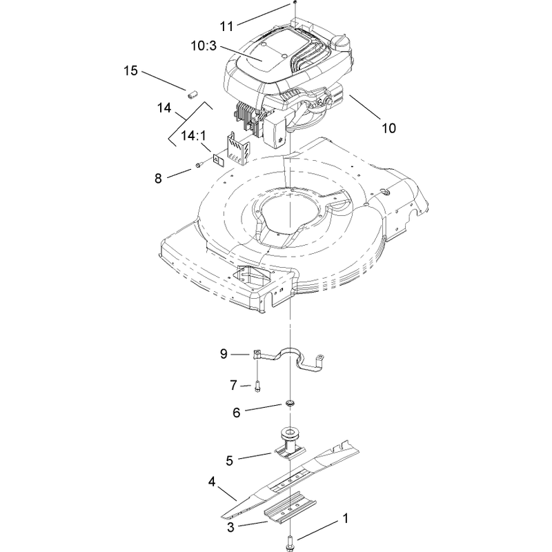Engine and Blade Assembly