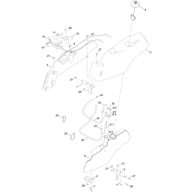 Fuel and Body Styling Assembly