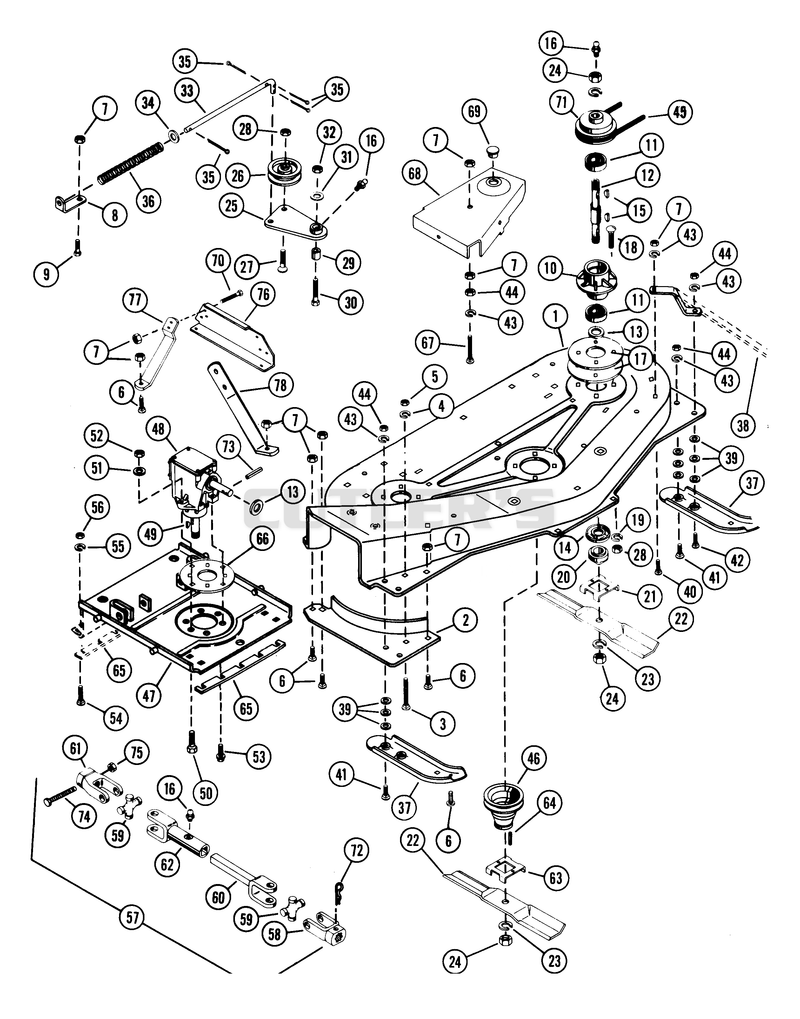 Mower 42" Drive & Blades