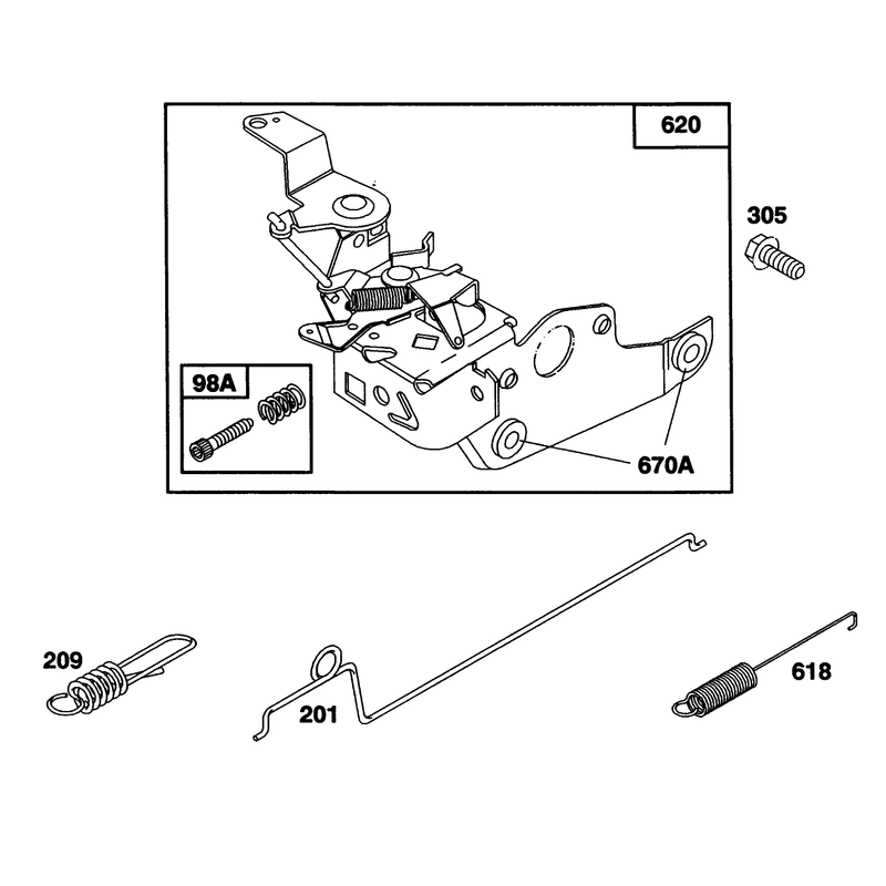 Engine Briggs and Stratton Model 122702-3188-01