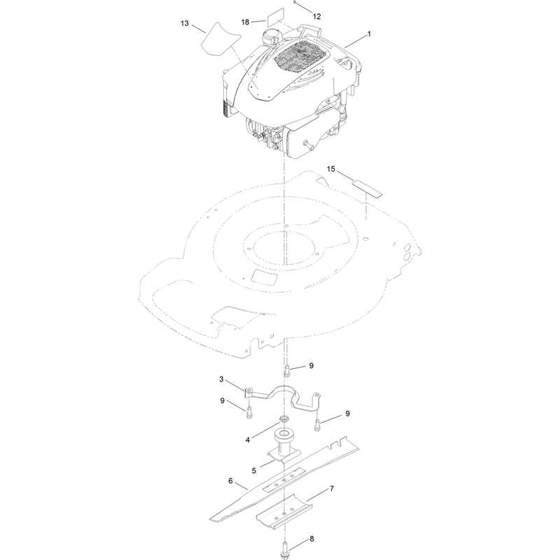 Engine and Blade Assembly