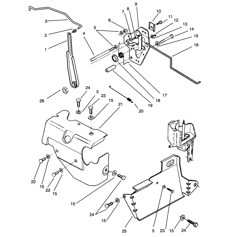 Governor Linkage and Cover Assembly