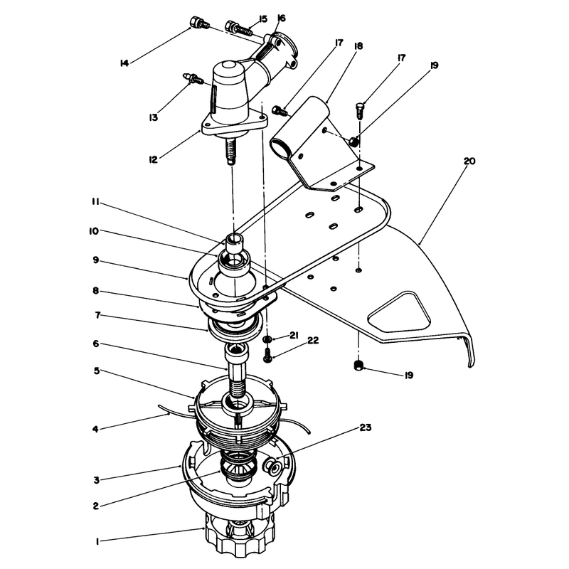 Trimmer Head & Gear Box Assembly
