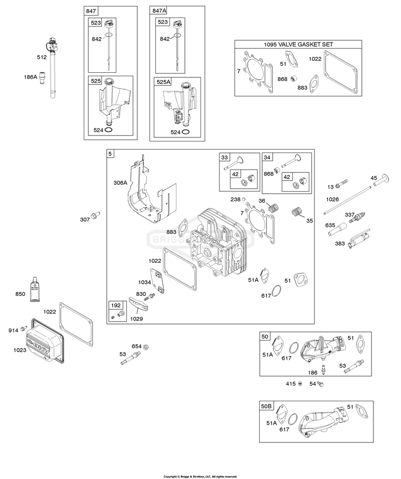 CYLINDER HEAD, INTAKE MANIFOLD, OIL FILL, VALVES