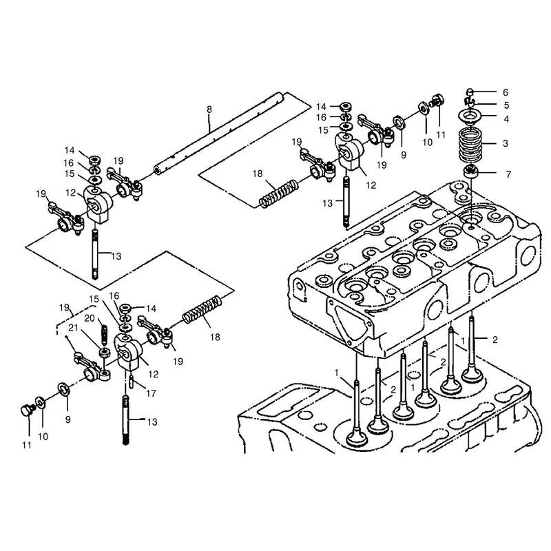 Valve and Rocker Arm Assembly