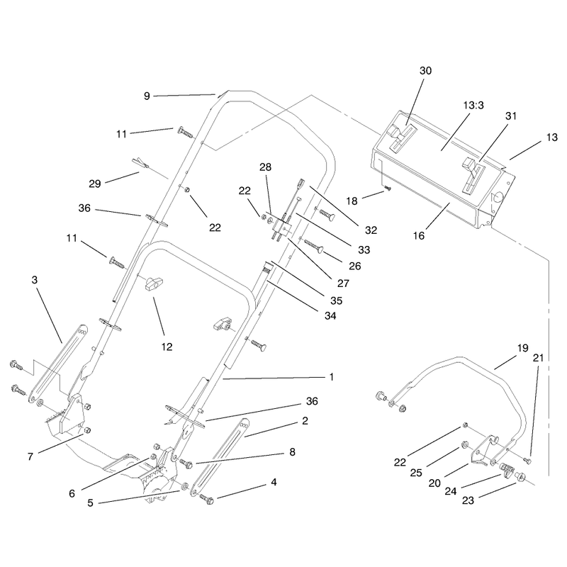 Handle and Controls Assembly