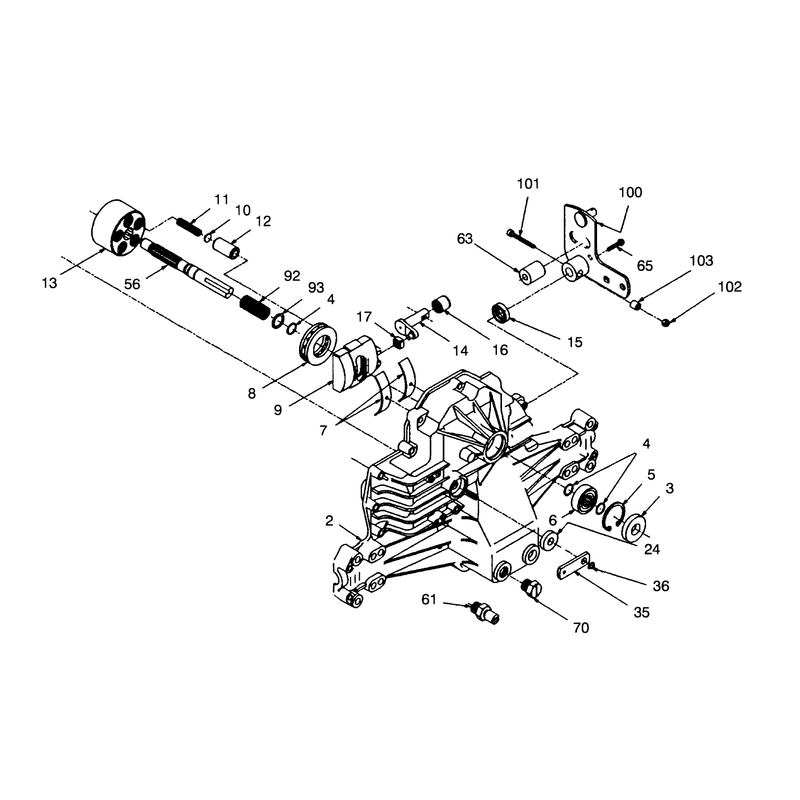 Hydrogear Transaxle Model No 321-0500 Continued