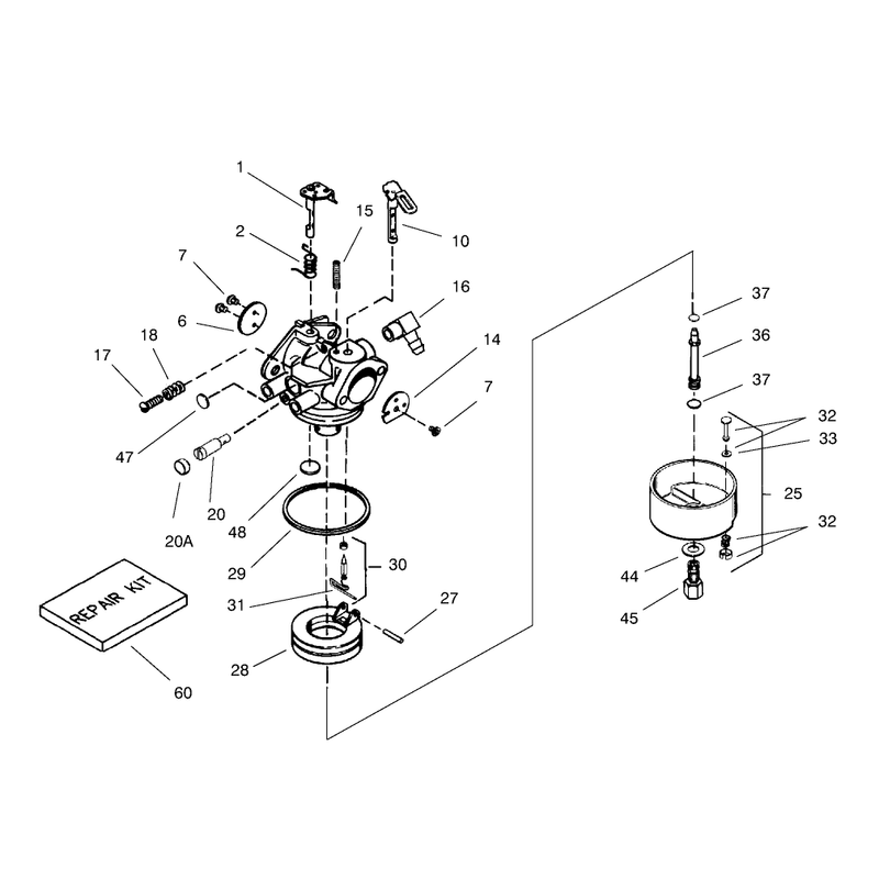 CARBURETOR NO. 640105