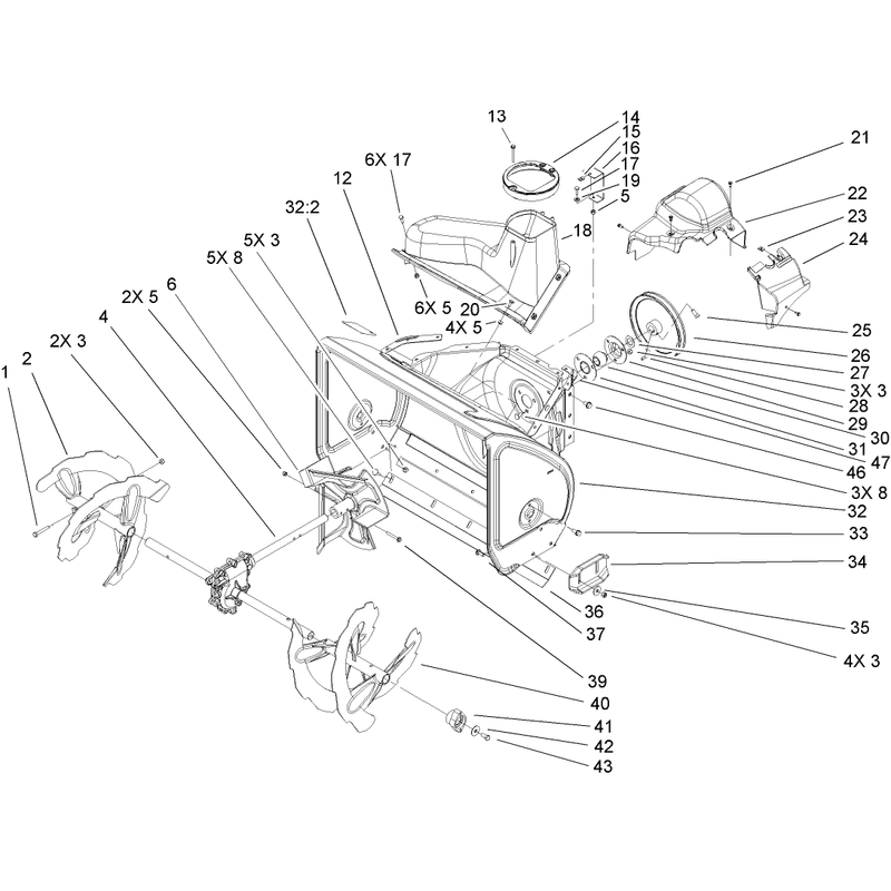 Auger and Housing Assembly