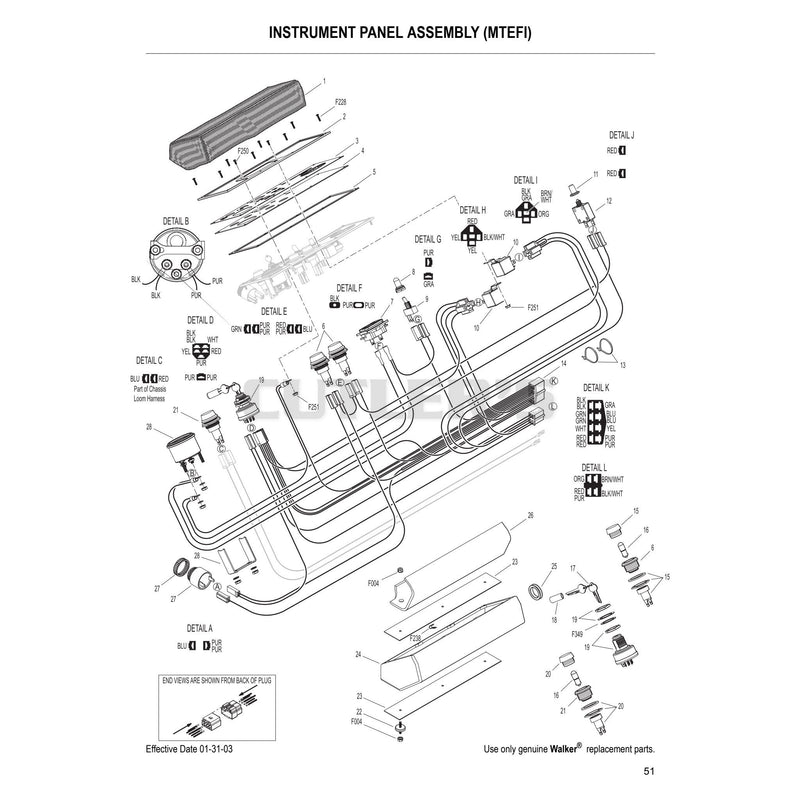 Instrument Panel Assembly MTEFI