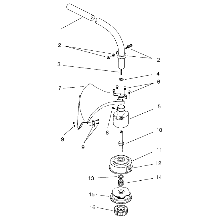 Lower Boom & Cutting Head Assembly