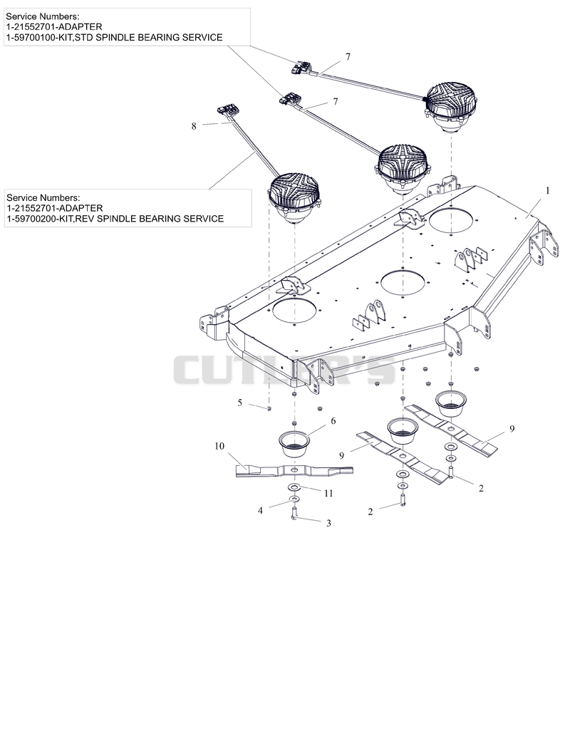 Deck, Blades, and Spindle Motors - RD