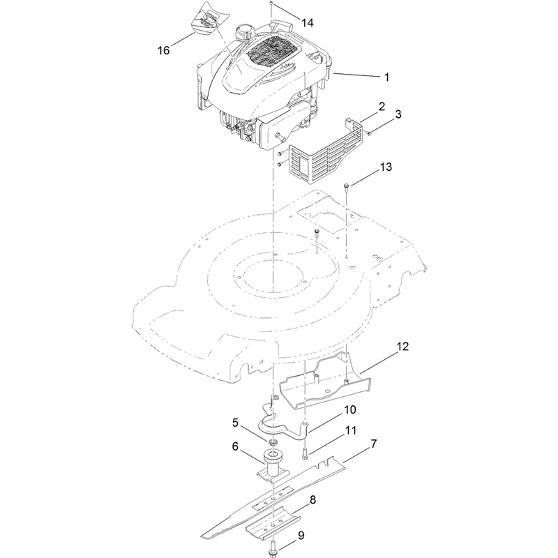 Engine and Blade Assembly