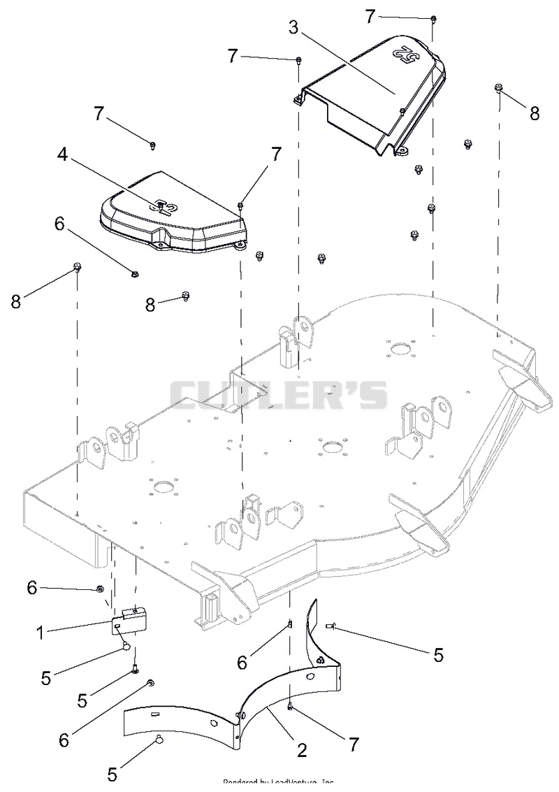 Belt Covers And Baffles - 52 Inch