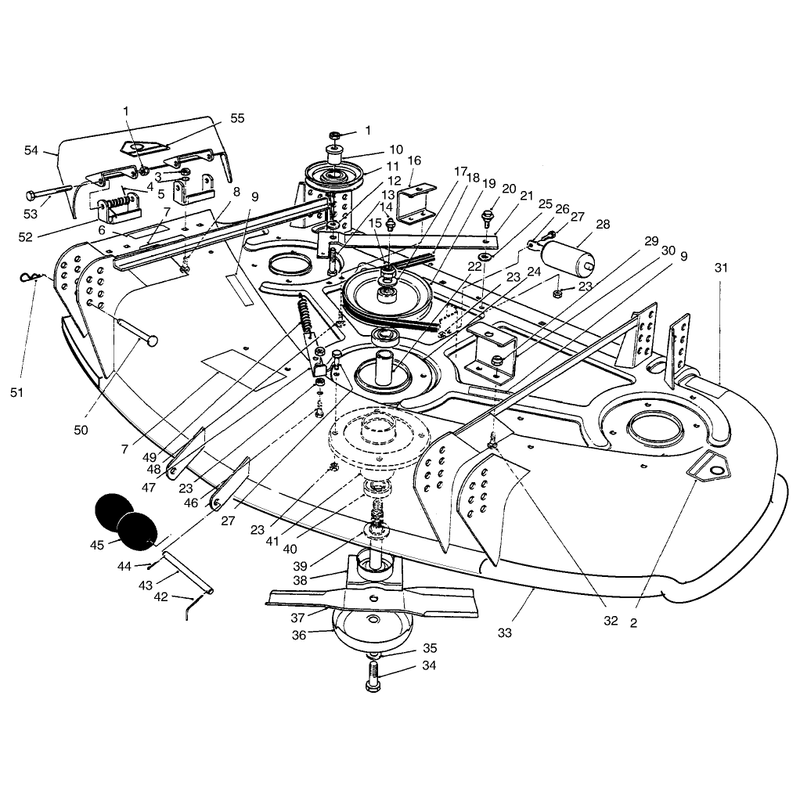 Deck and Spindle Assembly