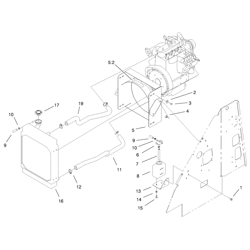 Radiator Mount Assembly