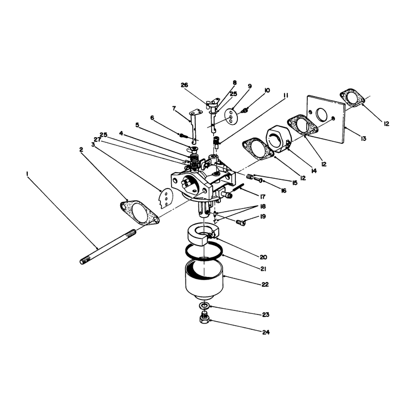 Carburetor Assembly Model No 47pl0-3